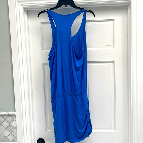 Michael Stars RacerBack Dress/L Royal Blue - Picture 3 of 5